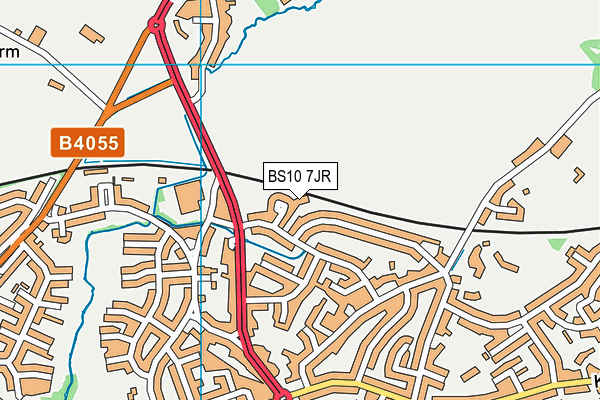 BS10 7JR map - OS VectorMap District (Ordnance Survey)