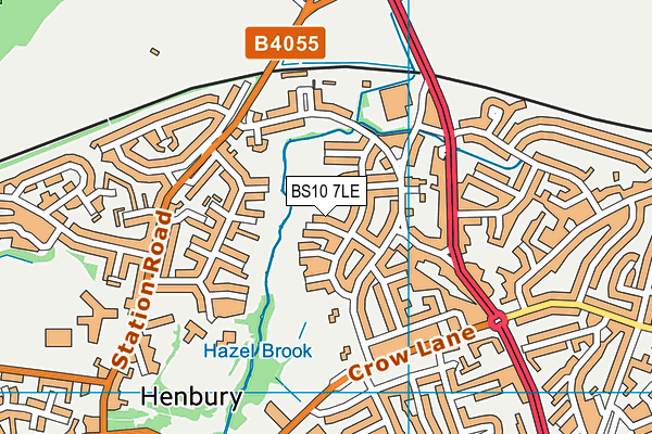 BS10 7LE map - OS VectorMap District (Ordnance Survey)