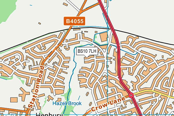 BS10 7LH map - OS VectorMap District (Ordnance Survey)