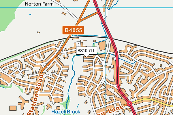 BS10 7LL map - OS VectorMap District (Ordnance Survey)