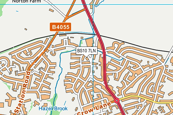 BS10 7LN map - OS VectorMap District (Ordnance Survey)