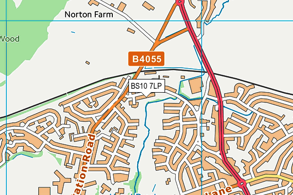 BS10 7LP map - OS VectorMap District (Ordnance Survey)