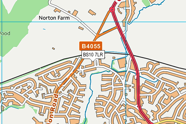 BS10 7LR map - OS VectorMap District (Ordnance Survey)