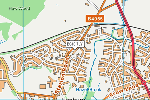 BS10 7LY map - OS VectorMap District (Ordnance Survey)