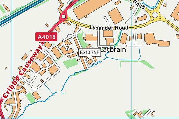 BS10 7NF map - OS VectorMap District (Ordnance Survey)