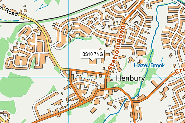 Henbury Leisure Centre map (BS10 7NG) - OS VectorMap District (Ordnance Survey)