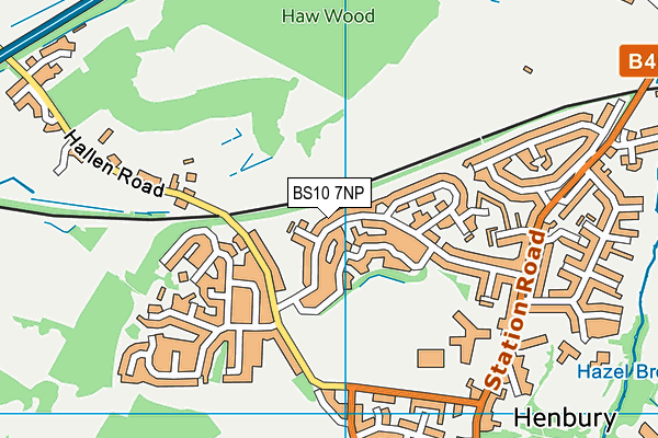 BS10 7NP map - OS VectorMap District (Ordnance Survey)