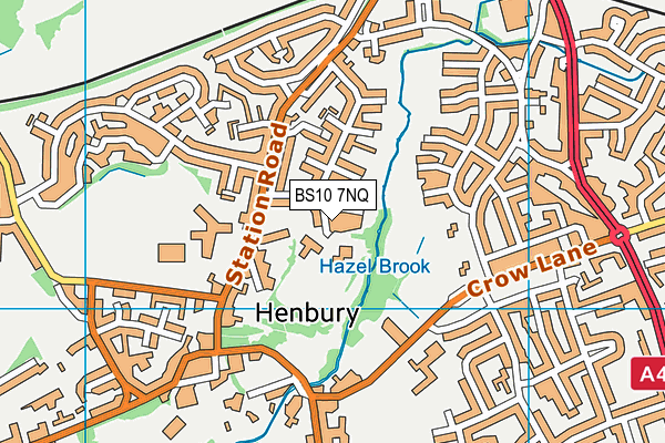 BS10 7NQ map - OS VectorMap District (Ordnance Survey)