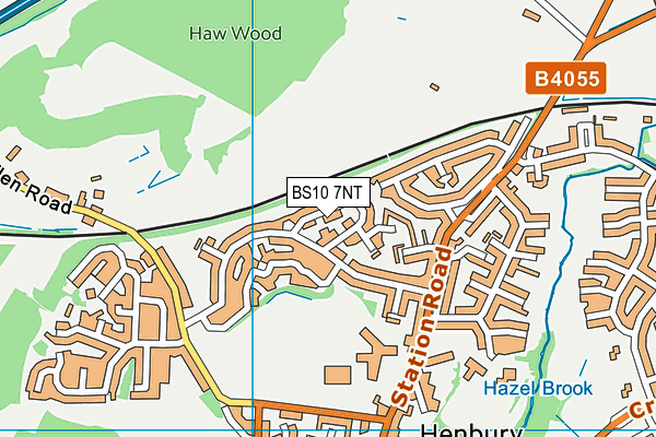 BS10 7NT map - OS VectorMap District (Ordnance Survey)