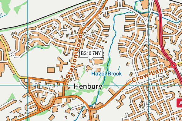 Henbury Court Primary Academy map (BS10 7NY) - OS VectorMap District (Ordnance Survey)