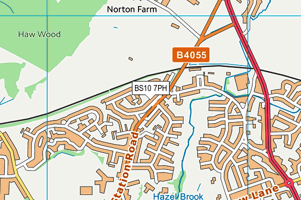 BS10 7PH map - OS VectorMap District (Ordnance Survey)