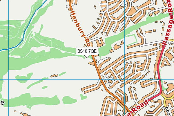 BS10 7QE map - OS VectorMap District (Ordnance Survey)