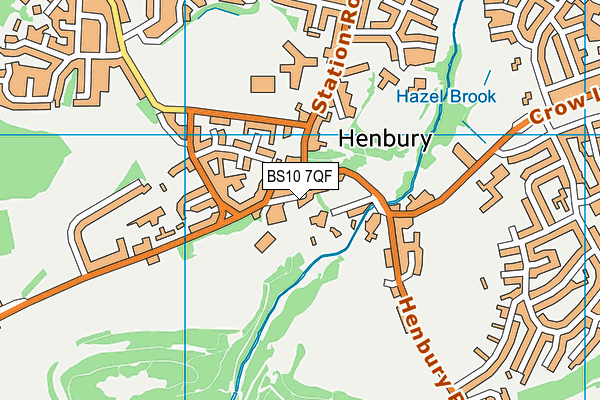 BS10 7QF map - OS VectorMap District (Ordnance Survey)