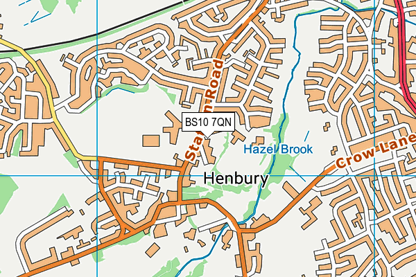 BS10 7QN map - OS VectorMap District (Ordnance Survey)