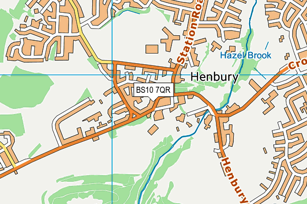 BS10 7QR map - OS VectorMap District (Ordnance Survey)