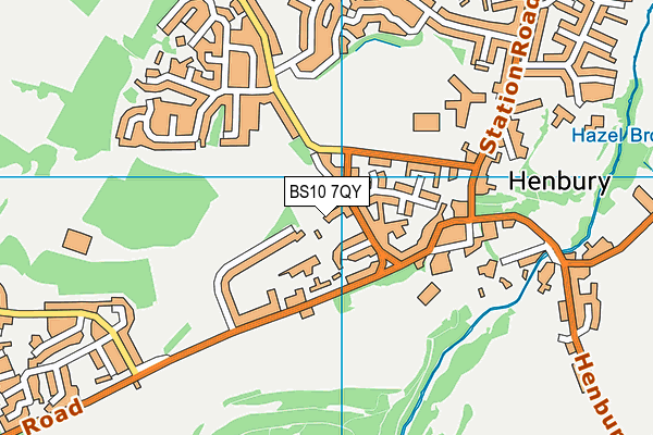 BS10 7QY map - OS VectorMap District (Ordnance Survey)