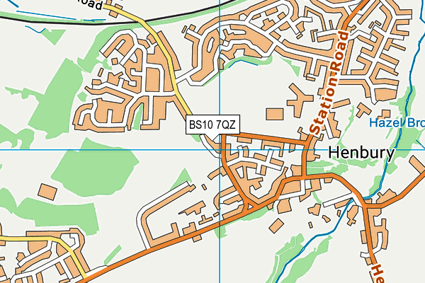 BS10 7QZ map - OS VectorMap District (Ordnance Survey)