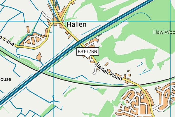 BS10 7RN map - OS VectorMap District (Ordnance Survey)