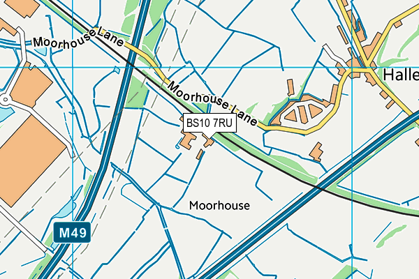 BS10 7RU map - OS VectorMap District (Ordnance Survey)