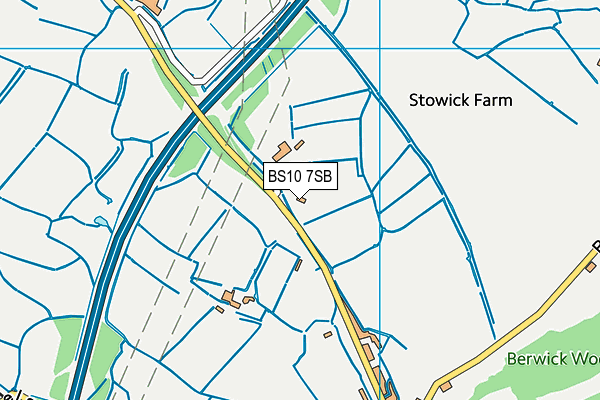 BS10 7SB map - OS VectorMap District (Ordnance Survey)