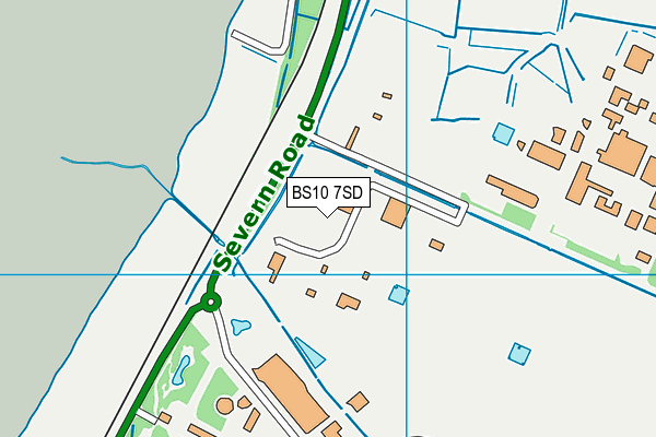 BS10 7SD map - OS VectorMap District (Ordnance Survey)