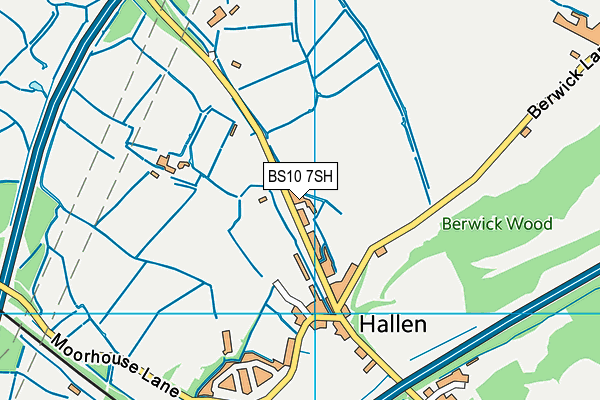 BS10 7SH map - OS VectorMap District (Ordnance Survey)