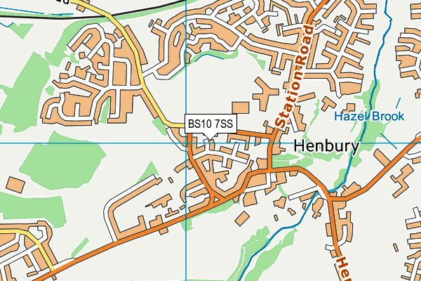 BS10 7SS map - OS VectorMap District (Ordnance Survey)