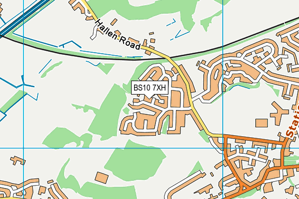 BS10 7XH map - OS VectorMap District (Ordnance Survey)