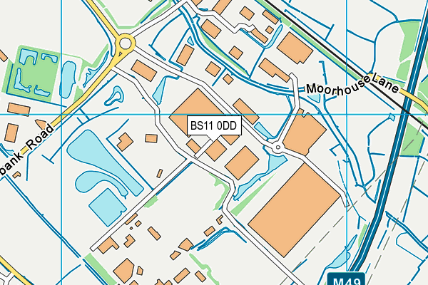 BS11 0DD map - OS VectorMap District (Ordnance Survey)