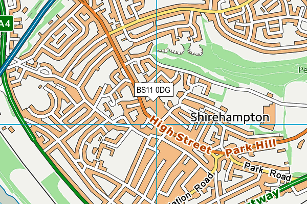 BS11 0DG map - OS VectorMap District (Ordnance Survey)