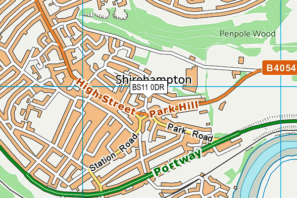 BS11 0DR map - OS VectorMap District (Ordnance Survey)