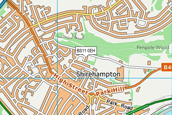 BS11 0EH map - OS VectorMap District (Ordnance Survey)