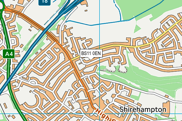 BS11 0EN map - OS VectorMap District (Ordnance Survey)