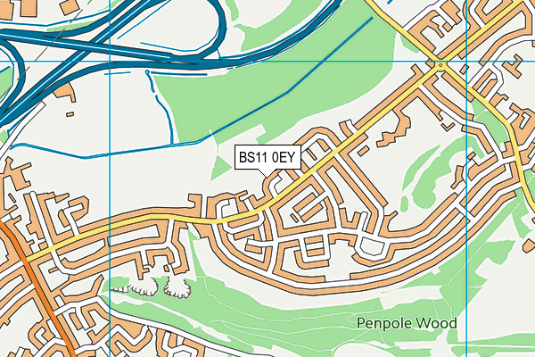 BS11 0EY map - OS VectorMap District (Ordnance Survey)
