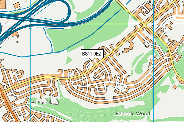 BS11 0EZ map - OS VectorMap District (Ordnance Survey)