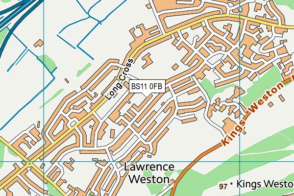 BS11 0FB map - OS VectorMap District (Ordnance Survey)