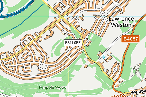 BS11 0FE map - OS VectorMap District (Ordnance Survey)