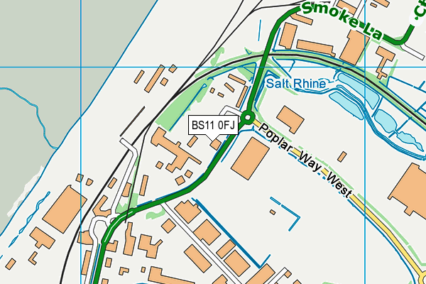 BS11 0FJ map - OS VectorMap District (Ordnance Survey)