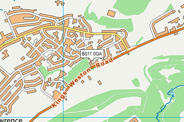 BS11 0GA map - OS VectorMap District (Ordnance Survey)