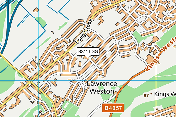 BS11 0GG map - OS VectorMap District (Ordnance Survey)