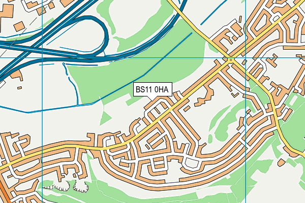 BS11 0HA map - OS VectorMap District (Ordnance Survey)