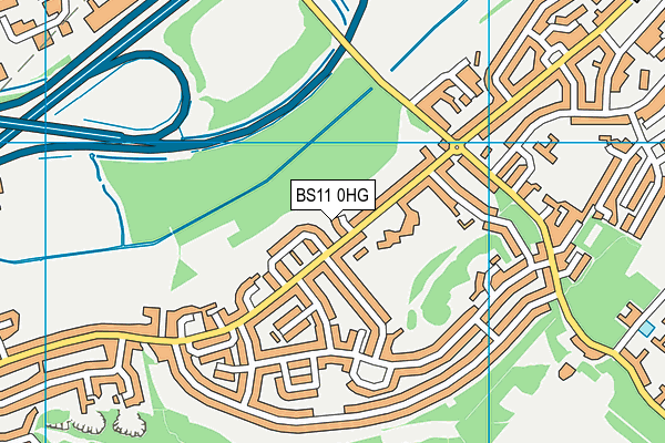 BS11 0HG map - OS VectorMap District (Ordnance Survey)
