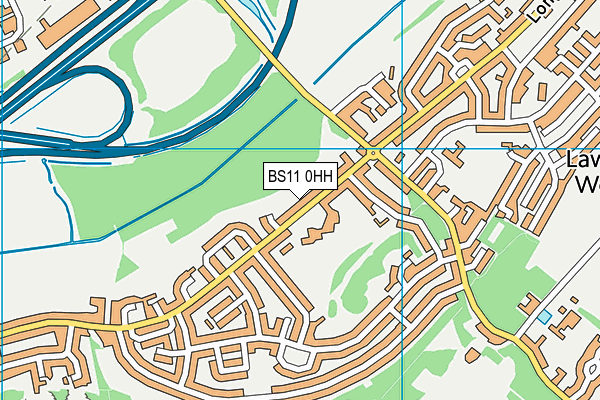 BS11 0HH map - OS VectorMap District (Ordnance Survey)