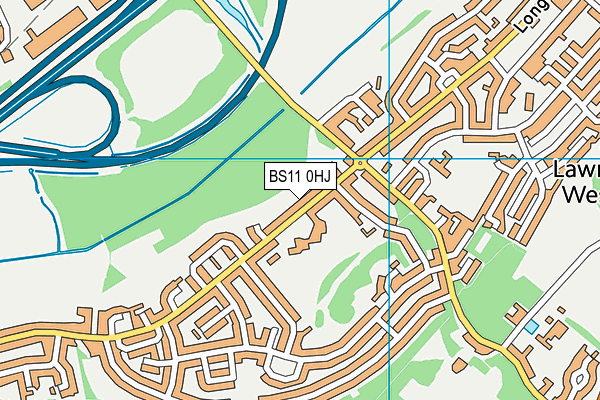 BS11 0HJ map - OS VectorMap District (Ordnance Survey)