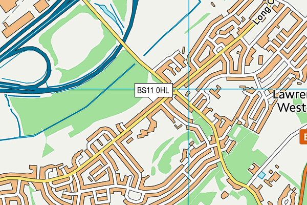 BS11 0HL map - OS VectorMap District (Ordnance Survey)