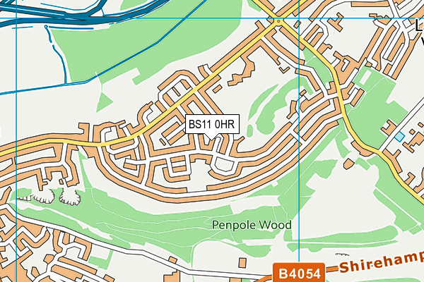 BS11 0HR map - OS VectorMap District (Ordnance Survey)