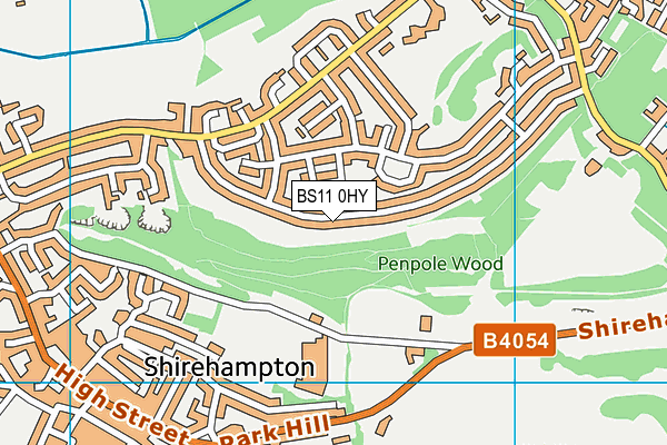 BS11 0HY map - OS VectorMap District (Ordnance Survey)