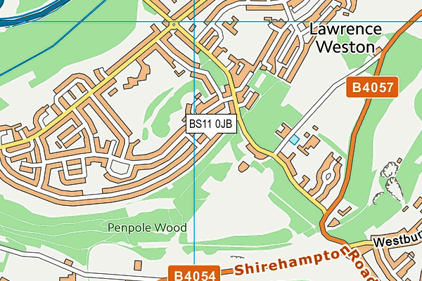 BS11 0JB map - OS VectorMap District (Ordnance Survey)