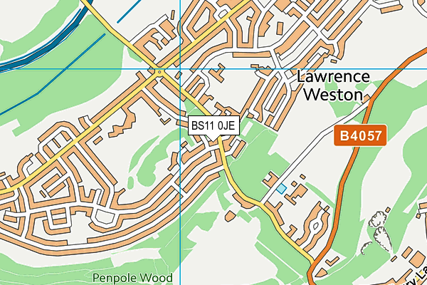 BS11 0JE map - OS VectorMap District (Ordnance Survey)