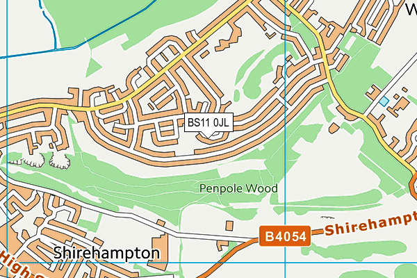 BS11 0JL map - OS VectorMap District (Ordnance Survey)